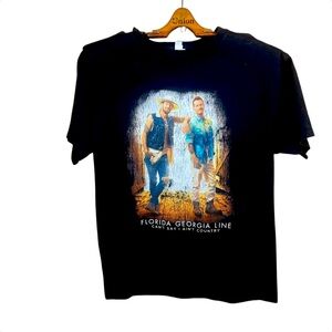 Florida Georgia Line Men’s/ Unisex Band Graphic Short Sleeve T-Shirt Size NO TAG